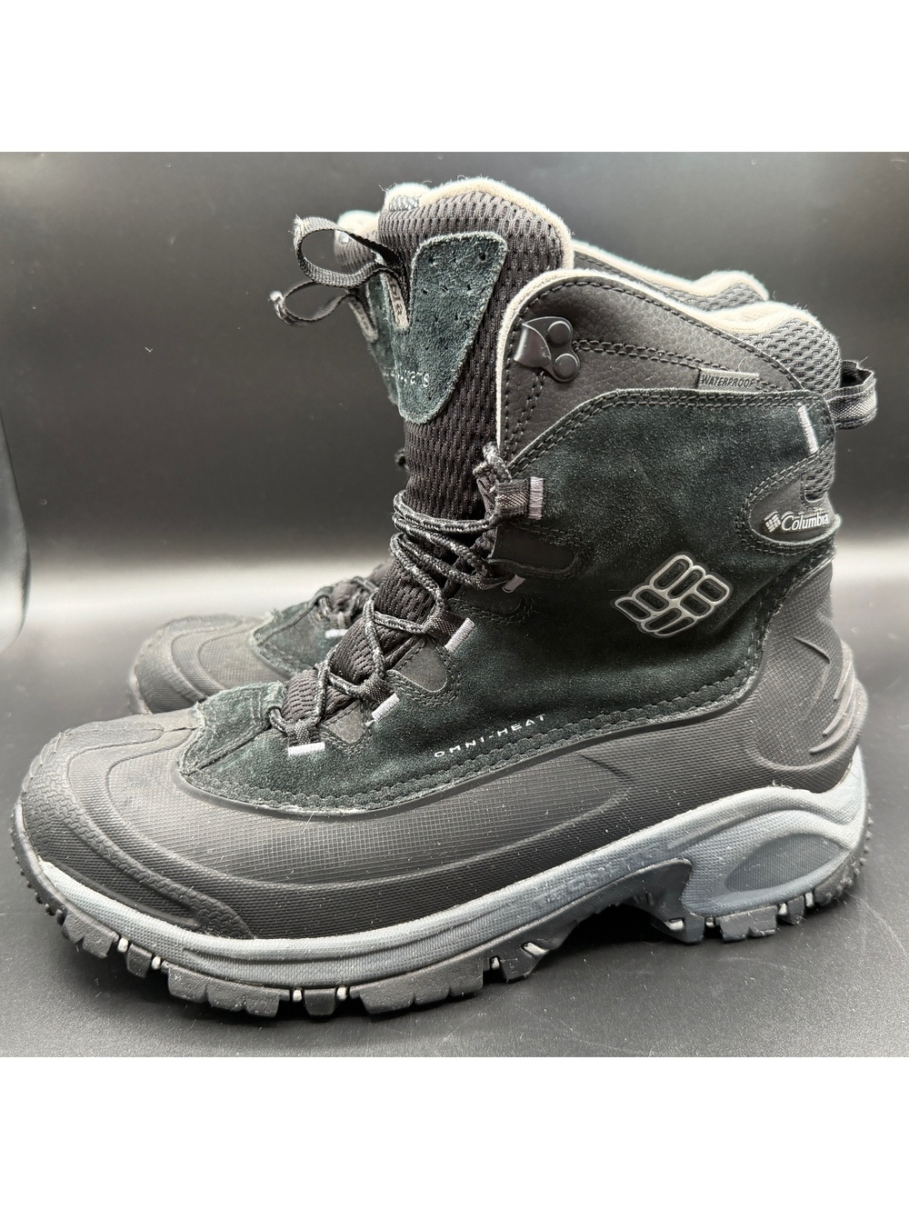 Columbia bugaboot Omni heat winter boots men’s 11 black waterproof snow